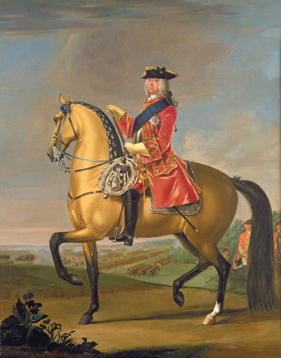 George II à la bataille de Dettingen - David Morier